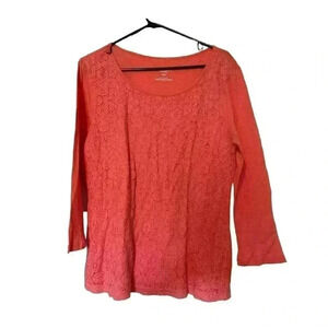 OLD NAVY CORAL SHIRT SIZE LARGE